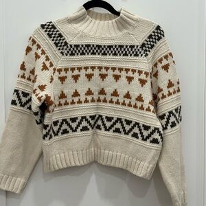 Cozy Cream Patterned Sweater